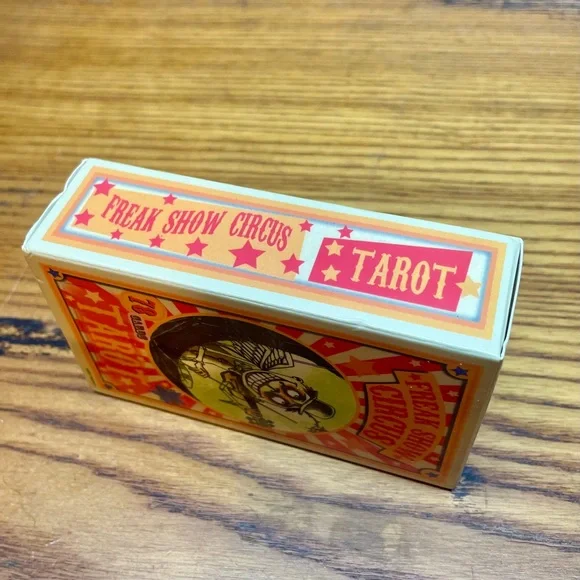 Freak Show Circus Tarot Deck - UNUSED - Colorful Pink & Yellow Box - Picture 6 of 10